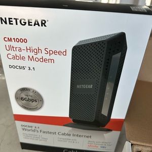 Netgear Cable Modem and Netgear Nighthawk Router